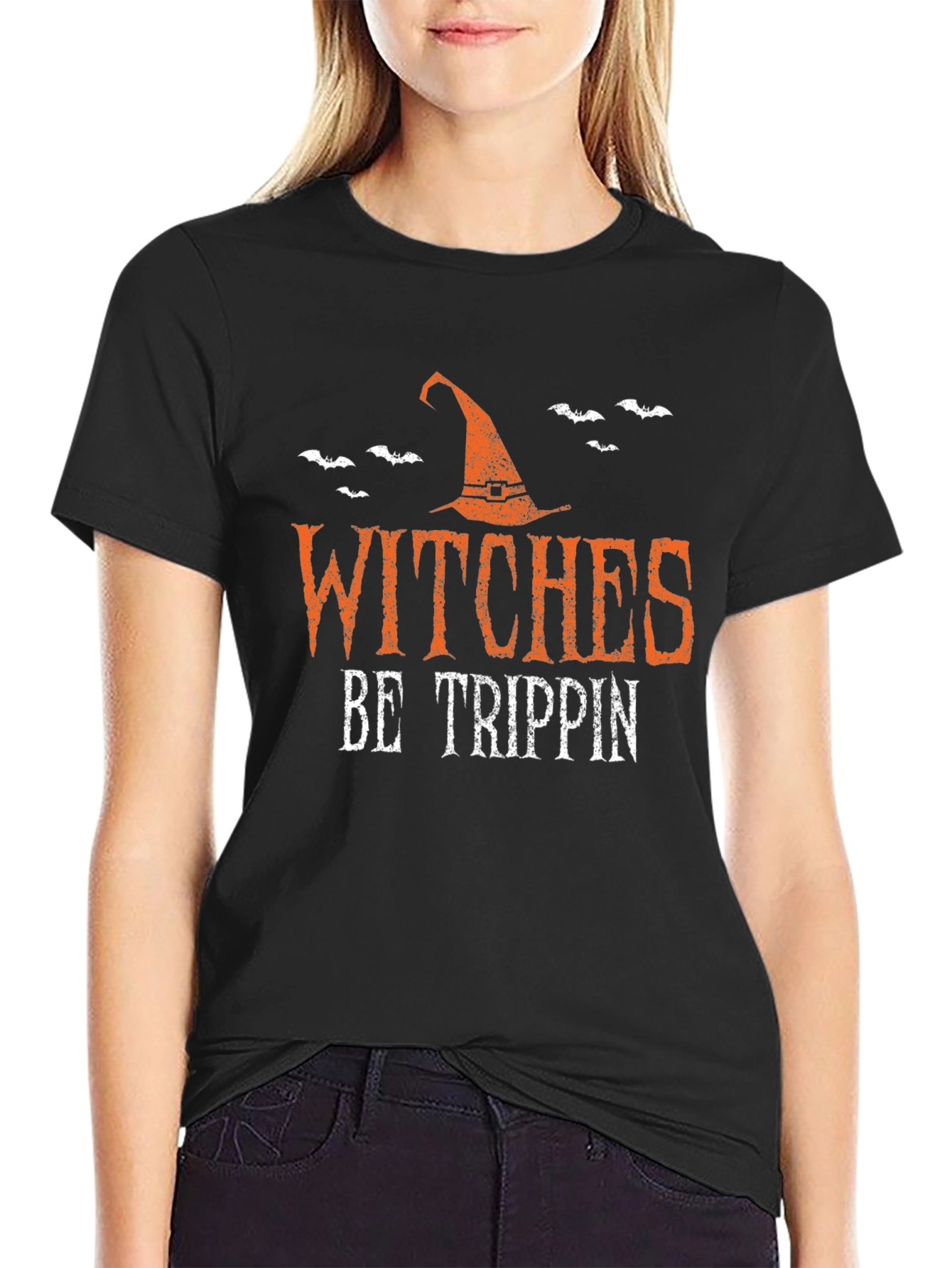 Witches Be Trippin Halloween Graphic Tee