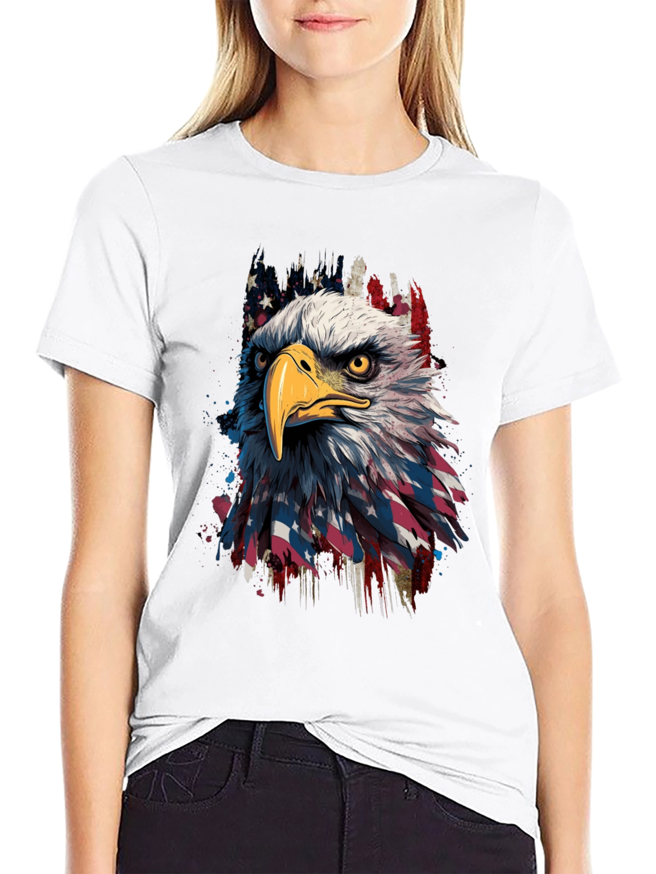 Eagle Flag Graphic Tee - Patriotic Menswear