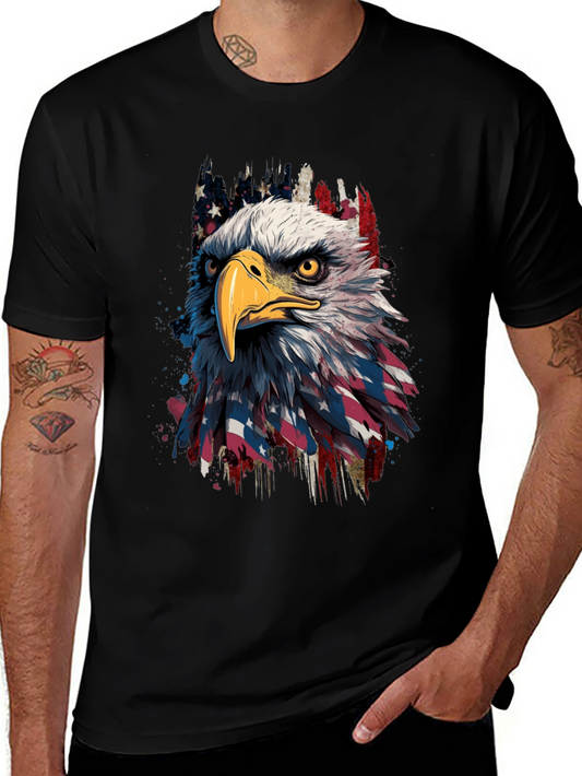 Eagle Flag Graphic Tee - Patriotic Menswear