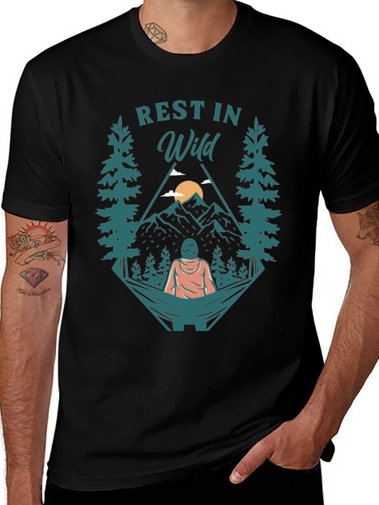 Rest in Wild Graphic Tee - Nature & Comfort