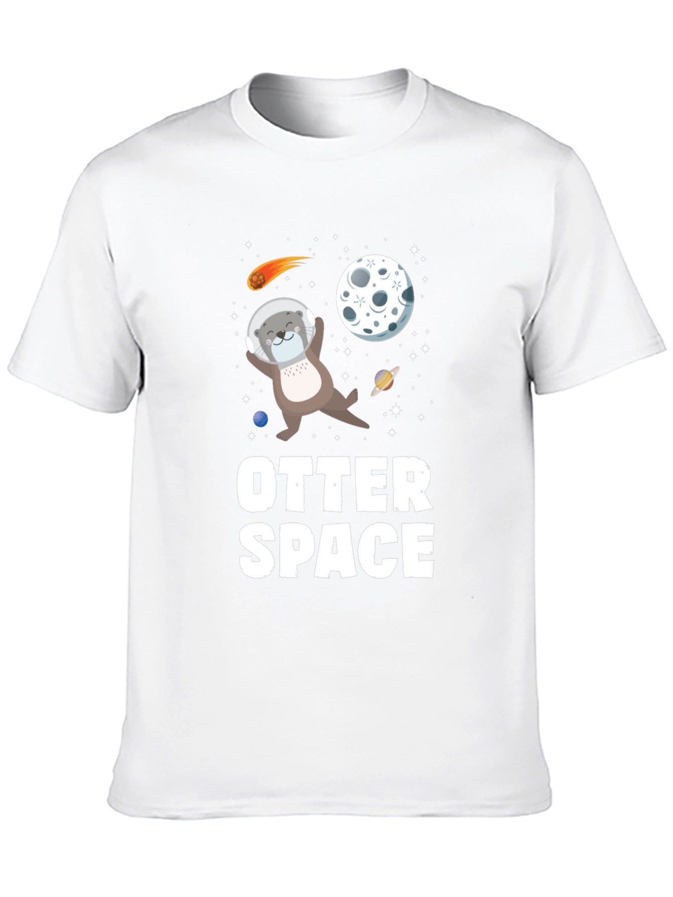 Otter Space T-Shirt - Astronaut Otter Tee