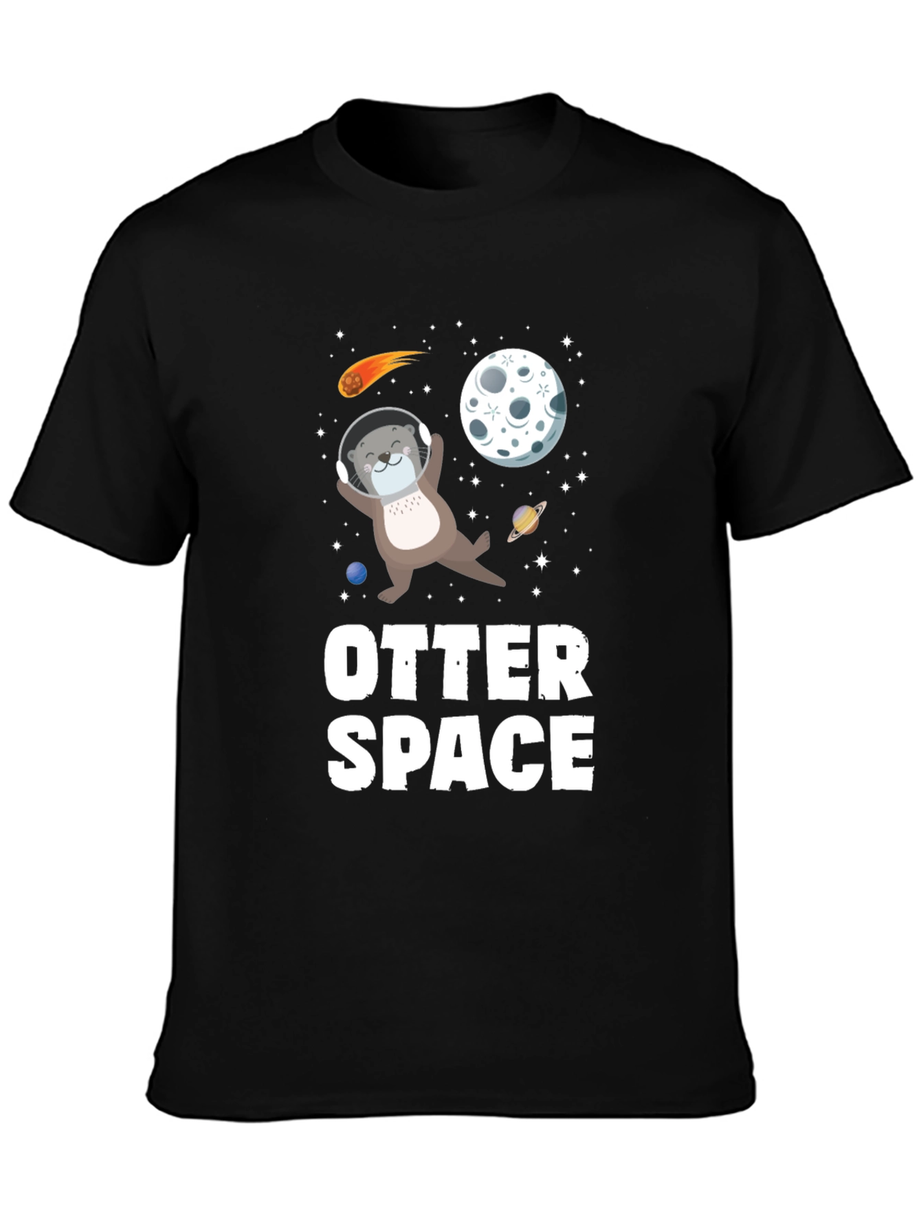 Otter Space T-Shirt - Astronaut Otter Tee