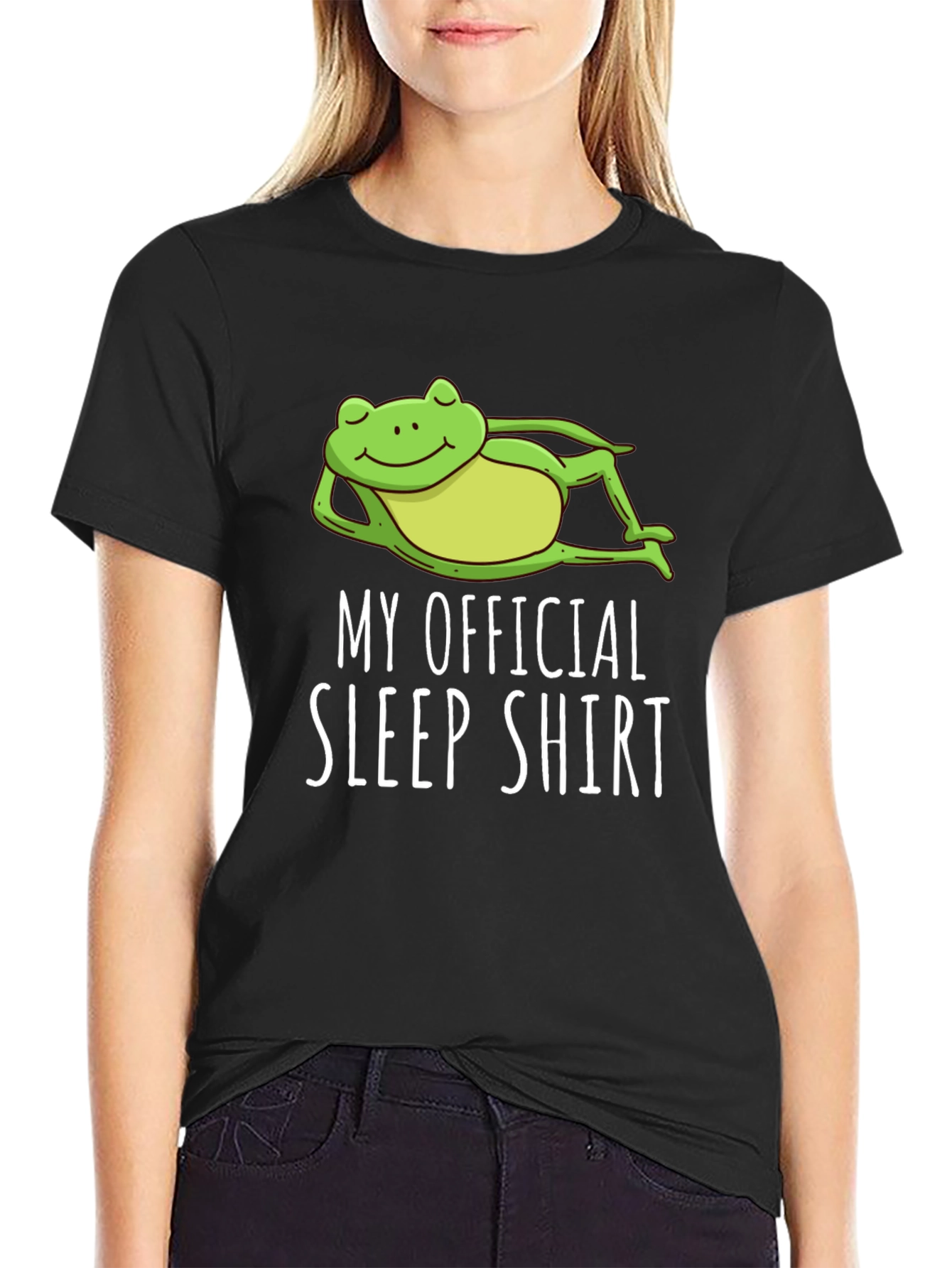 Funny Frog Sleep Shirt - Soft Cotton Tee