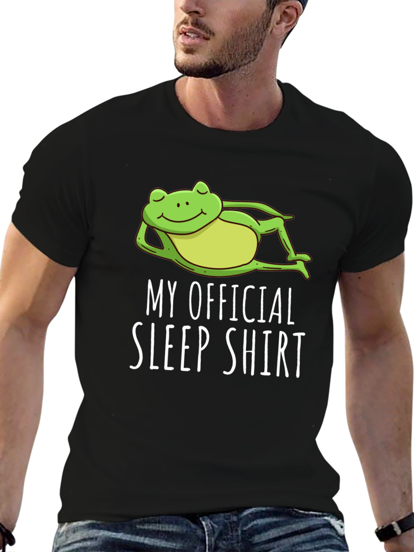 Funny Frog Sleep Shirt - Soft Cotton Tee
