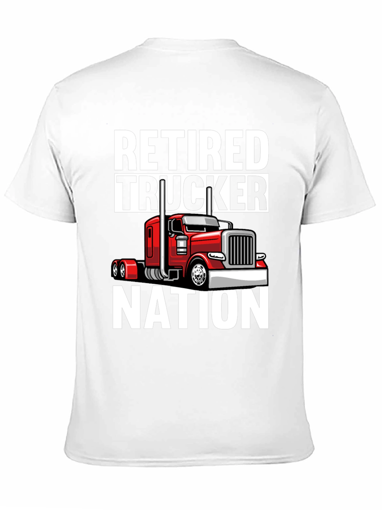 Retired Trucker Nation Black Graphic Tee