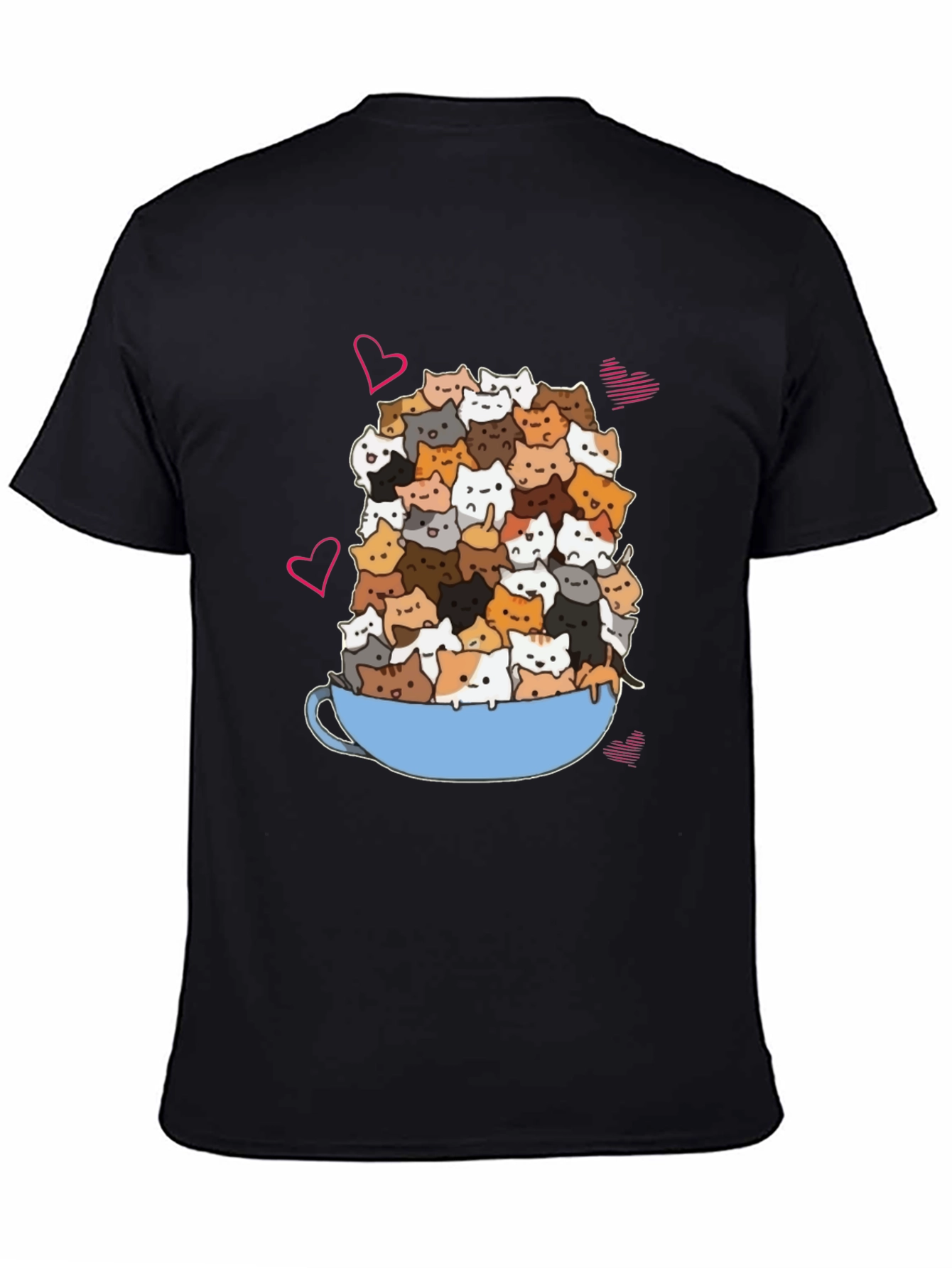 Cat Lover T-Shirt: Overflowing Mug of Kittens!
