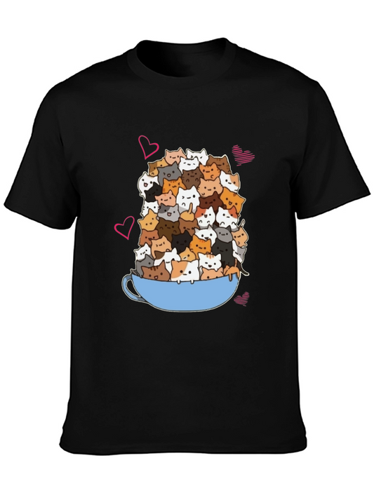 Cat Lover T-Shirt: Overflowing Mug of Kittens!