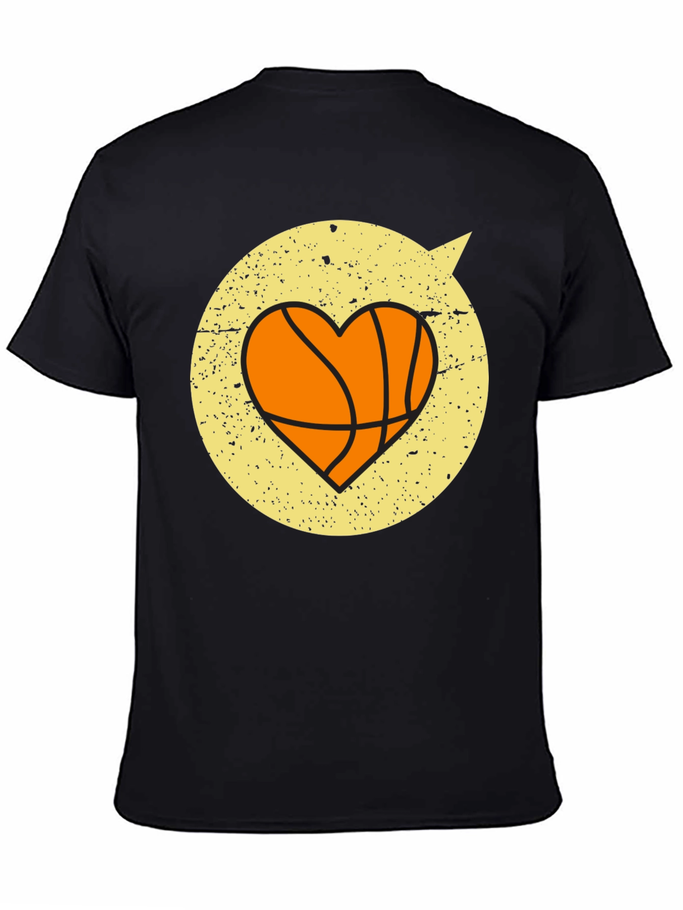 Basketball Heart Graphic Tee - Stylish & Comfortable
