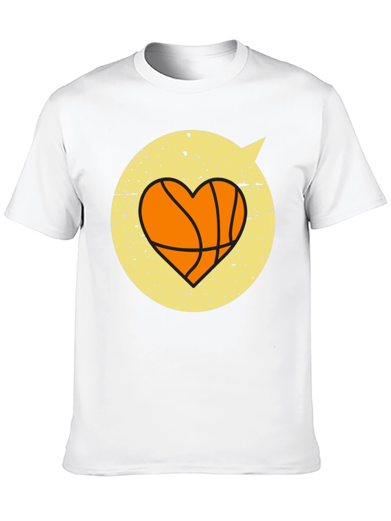 Basketball Heart Graphic Tee - Stylish & Comfortable