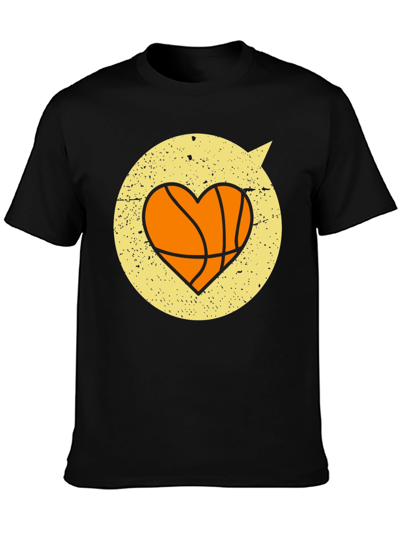 Basketball Heart Graphic Tee - Stylish & Comfortable