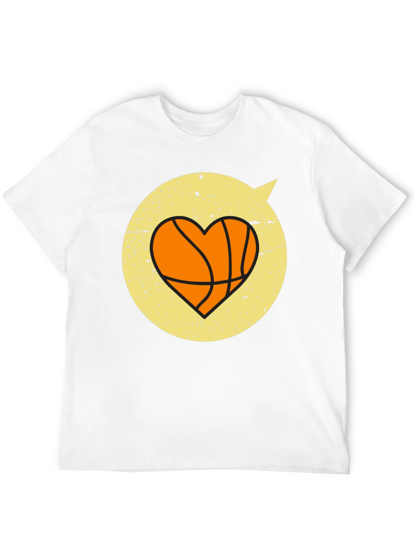 Basketball Heart Graphic Tee - Stylish & Comfortable