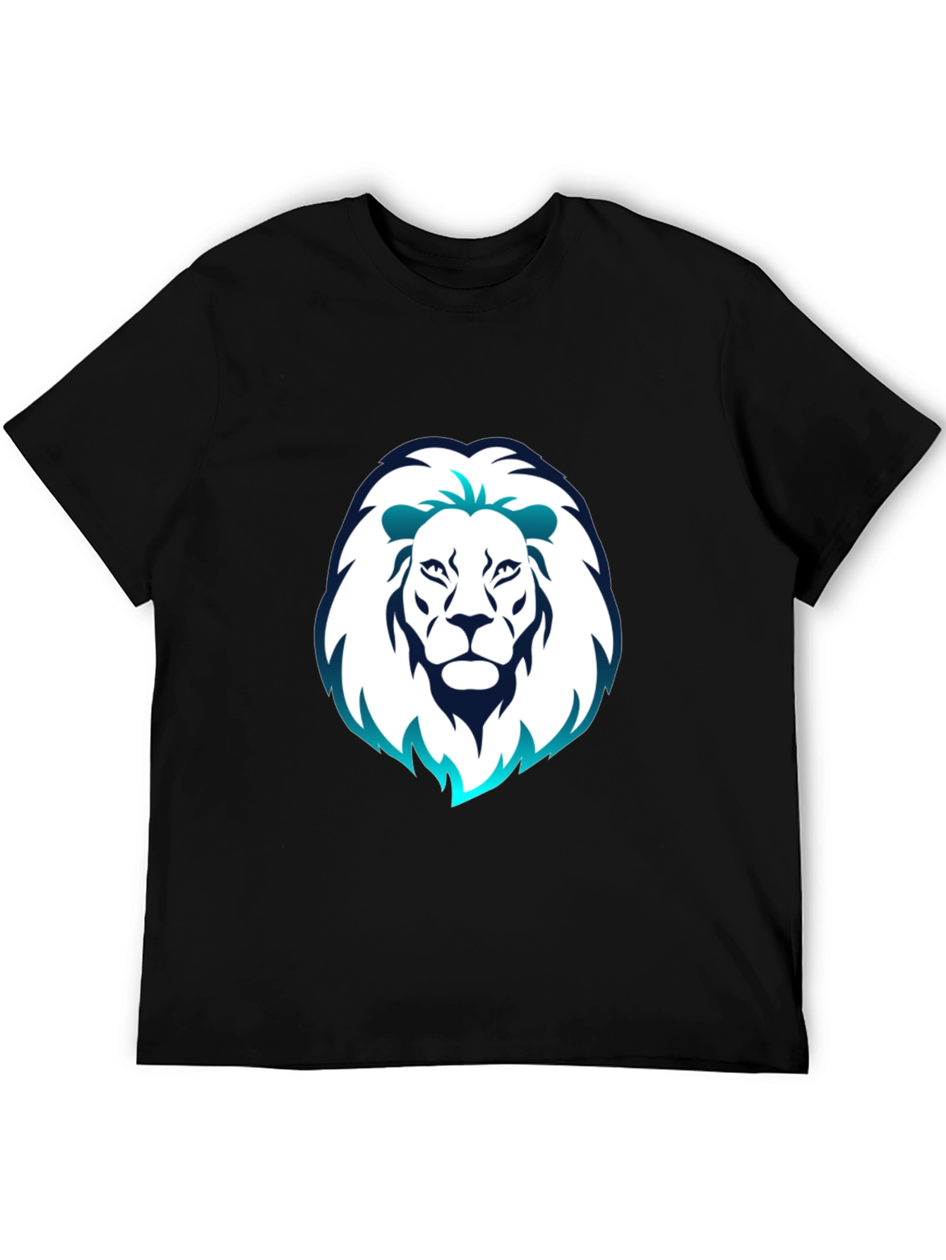 Lion Head Graphic Tee - Black T-Shirt