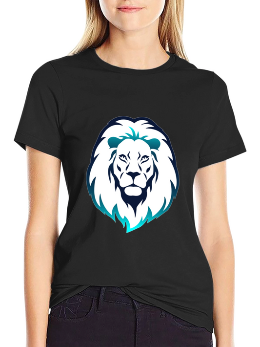 Lion Head Graphic Tee - Black T-Shirt