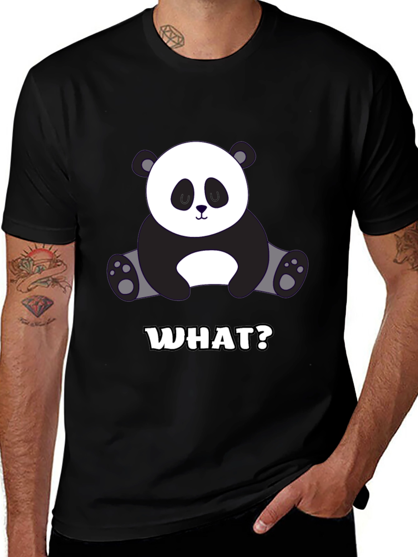 Funny Panda T-Shirt - WHAT? Design