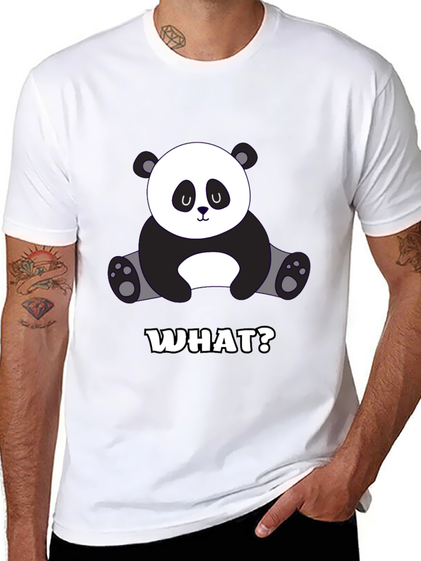 Funny Panda T-Shirt - WHAT? Design