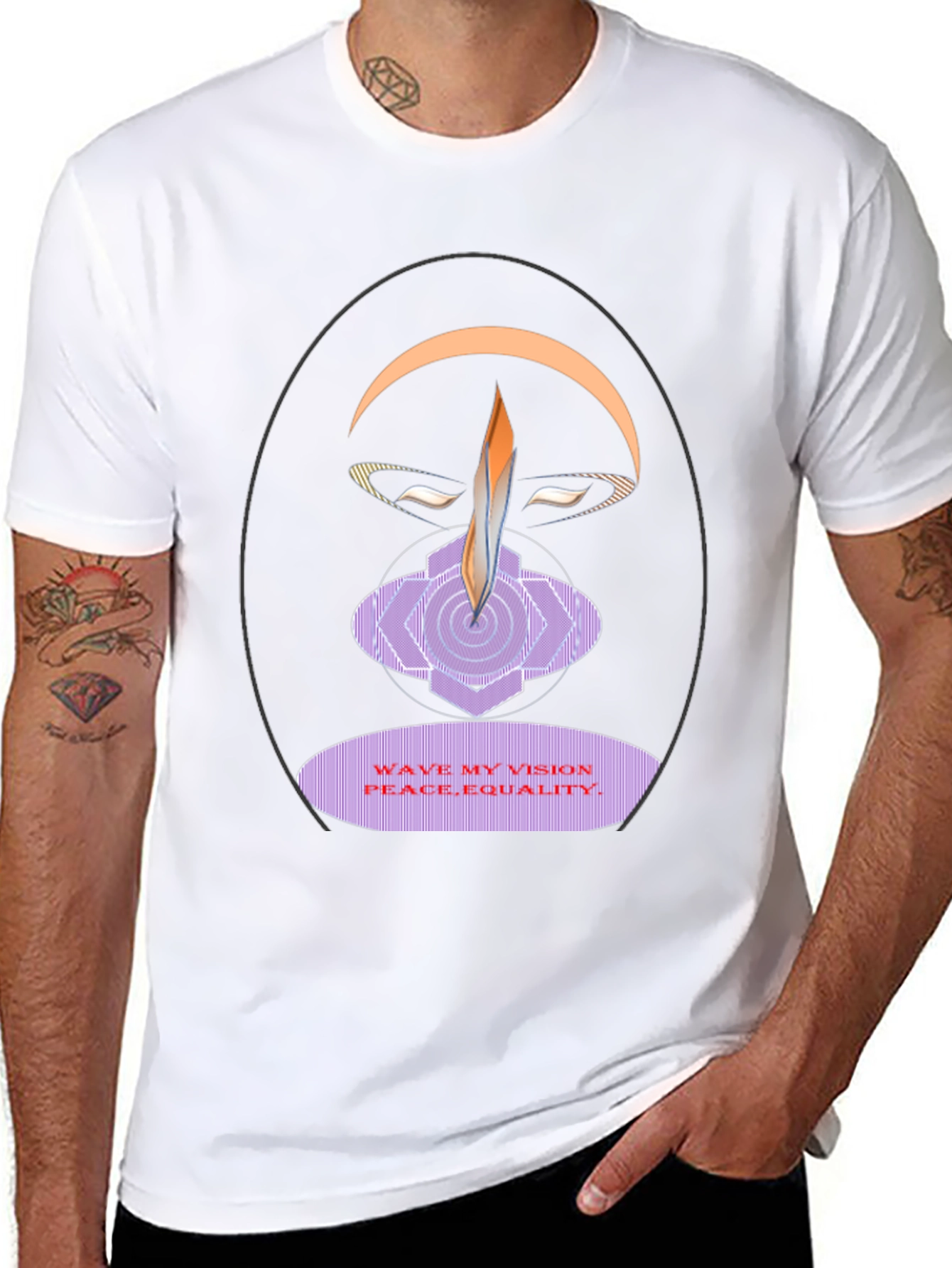 Vision Peace Equality Graphic T-Shirt