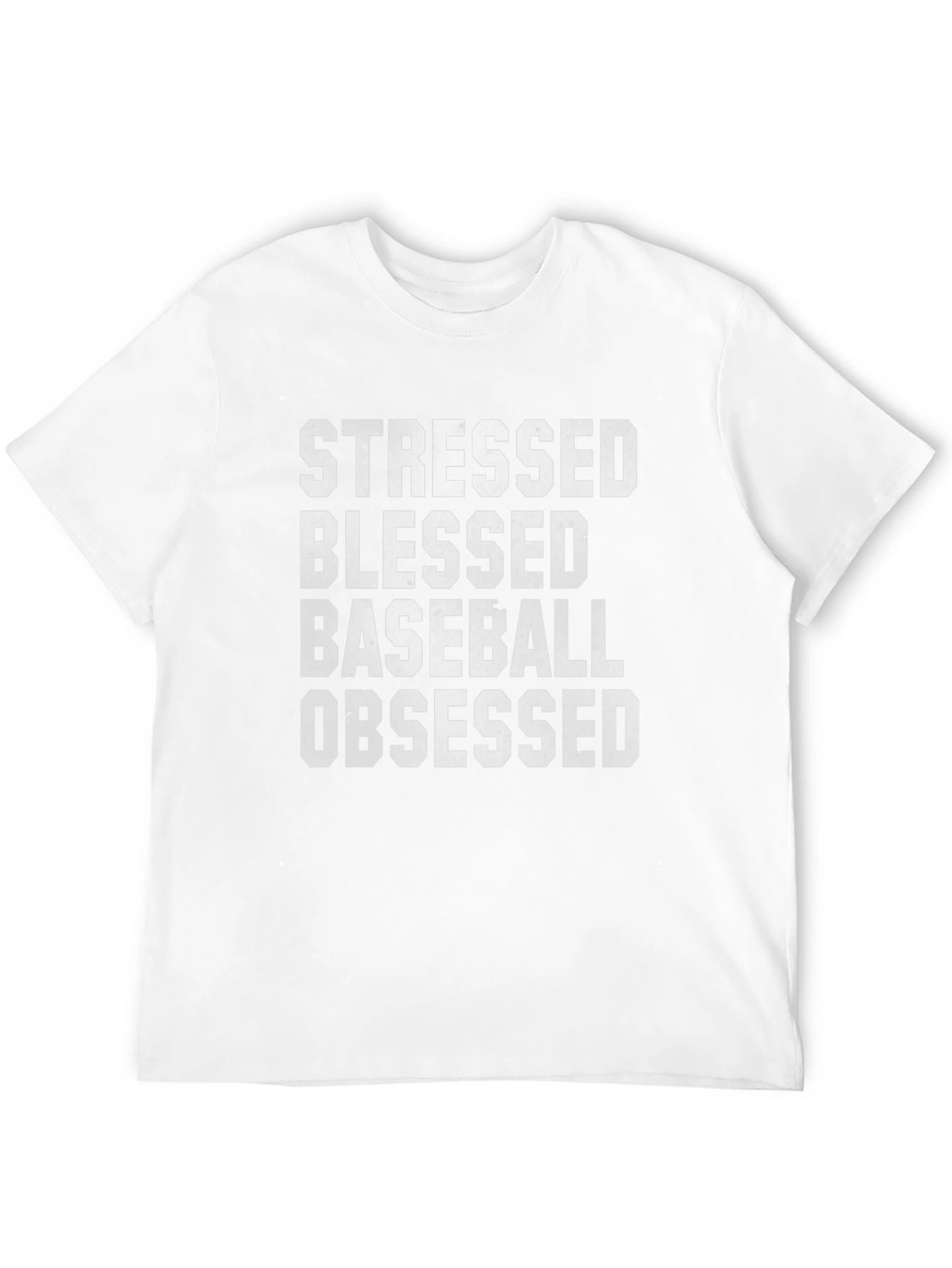 Stressed Blessed Baseball Obsessed T-Shirt