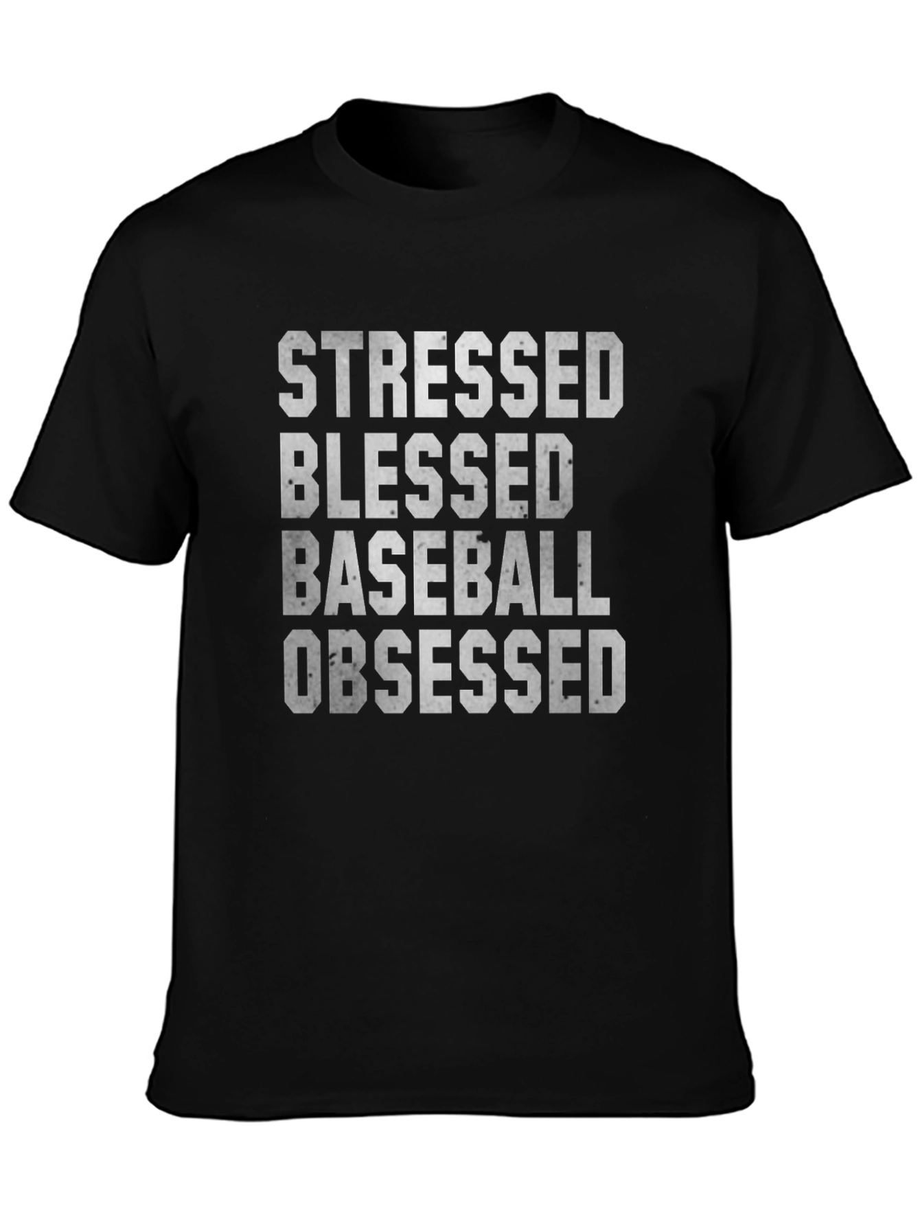 Stressed Blessed Baseball Obsessed T-Shirt