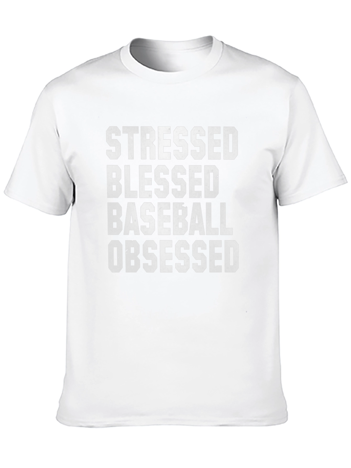 Stressed Blessed Baseball Obsessed T-Shirt
