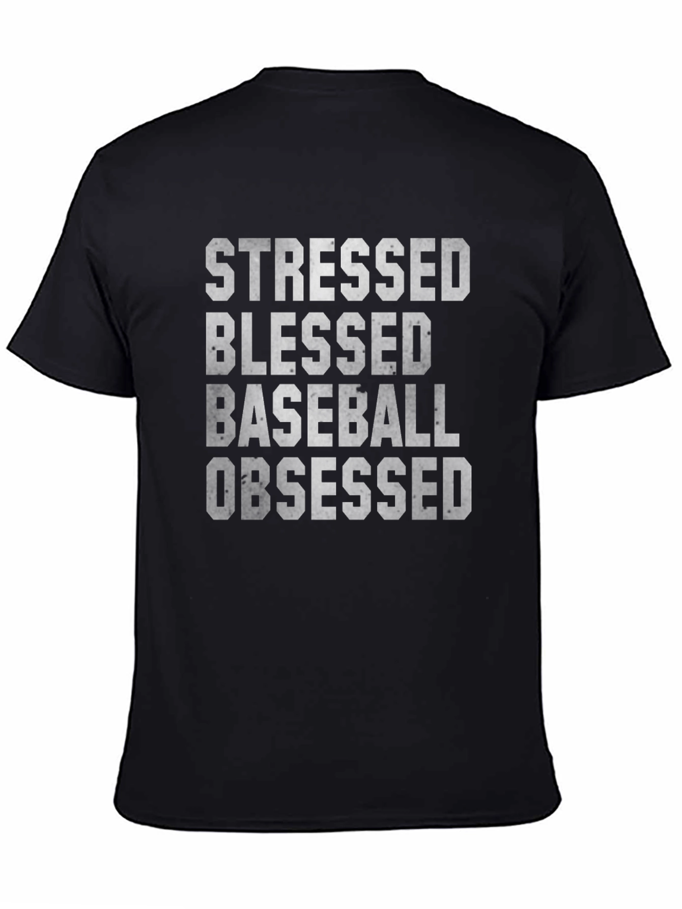 Stressed Blessed Baseball Obsessed T-Shirt