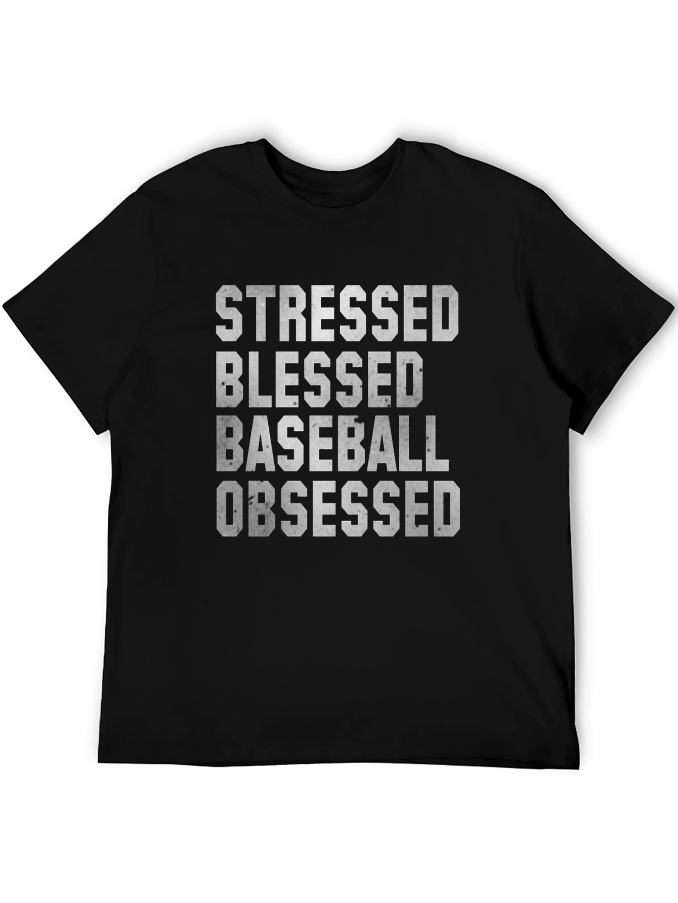Stressed Blessed Baseball Obsessed T-Shirt