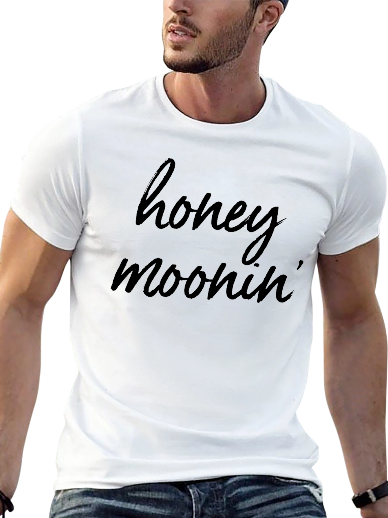 Honeymoonin Black Graphic Tee