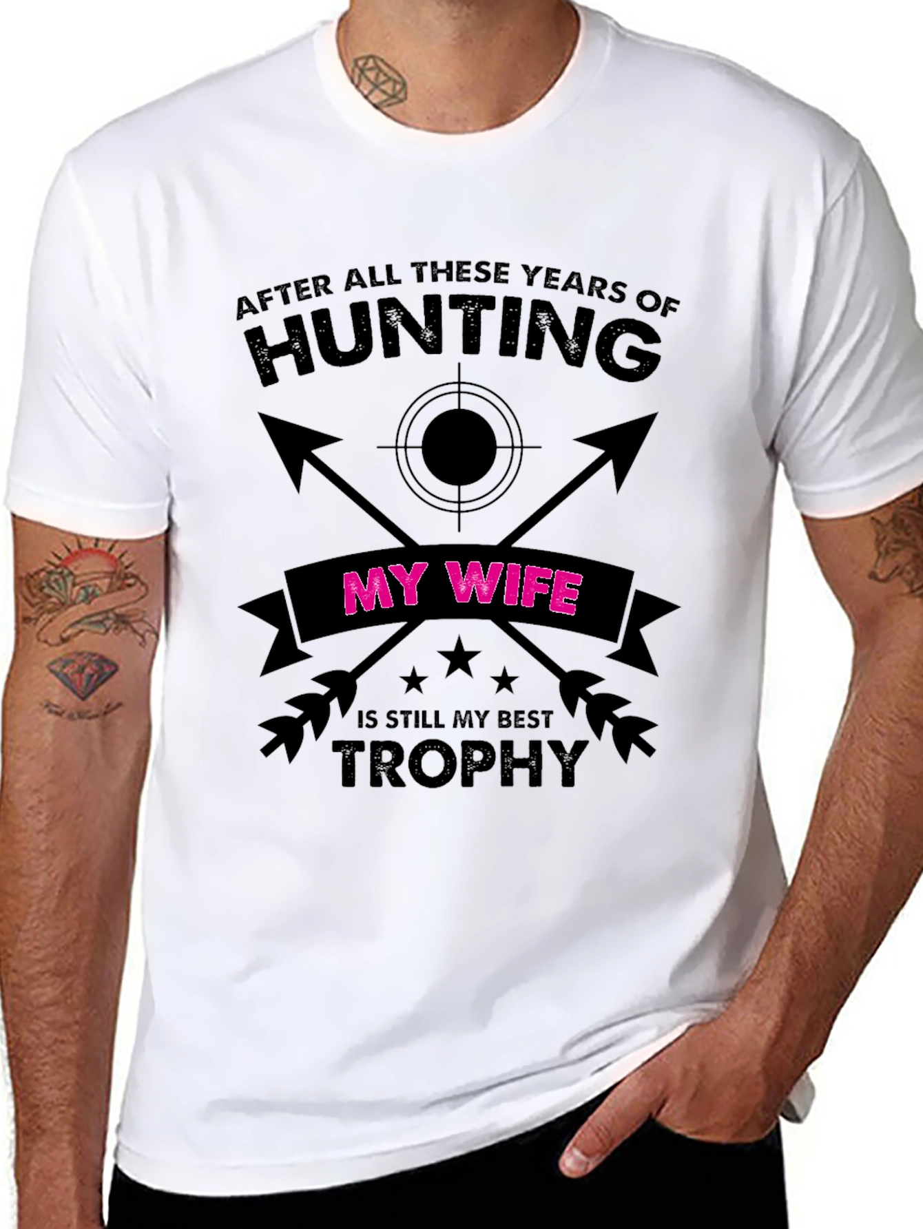 Funny Hunting Wife Trophy T-Shirt