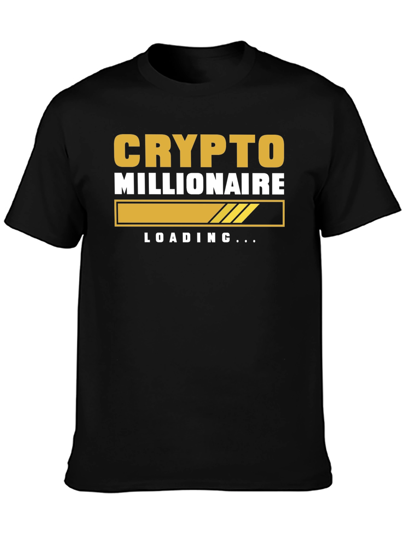 Crypto Millionaire Loading Black T-Shirt