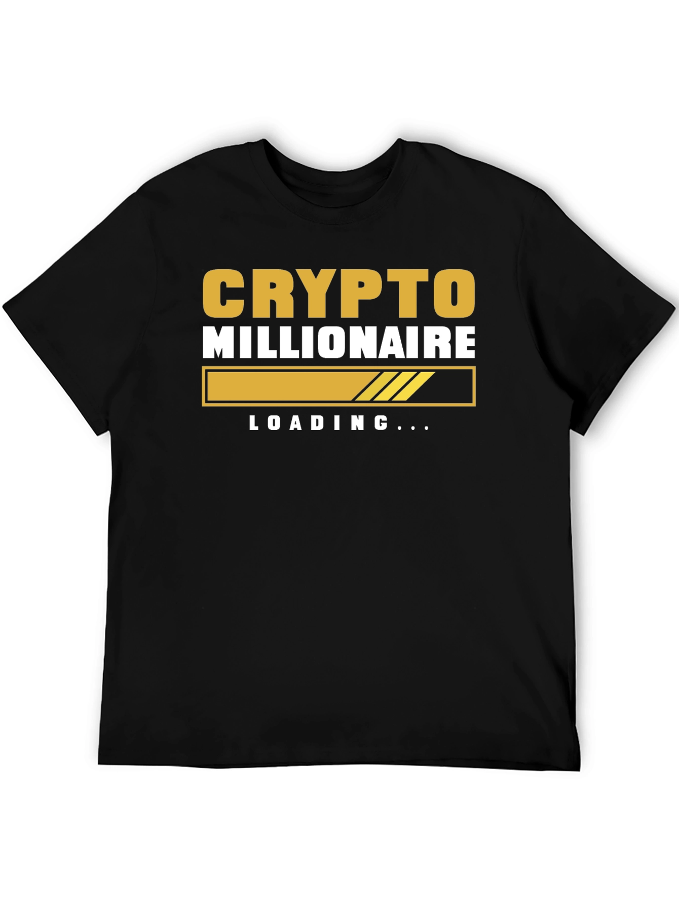 Crypto Millionaire Loading Black T-Shirt