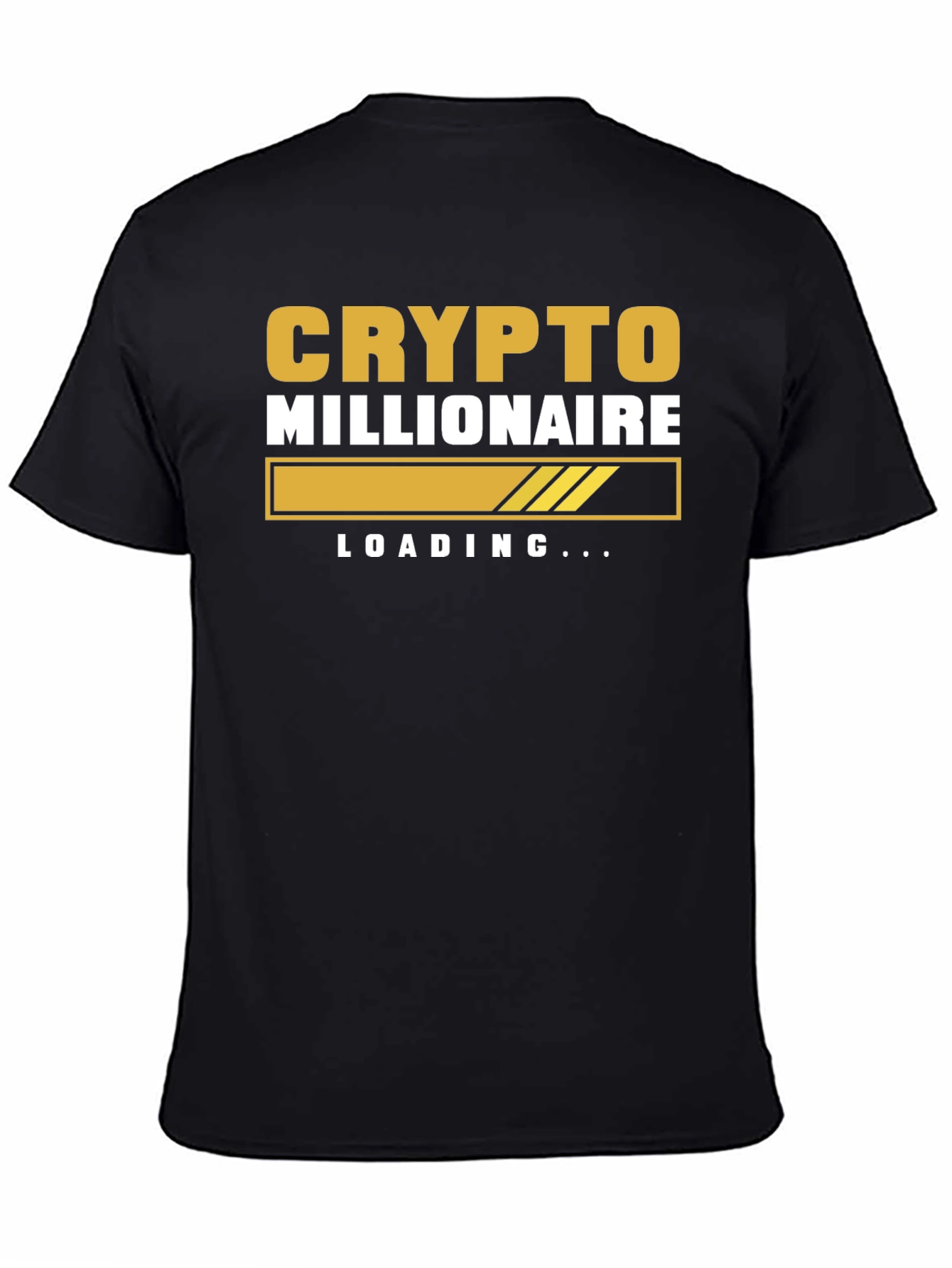 Crypto Millionaire Loading Black T-Shirt
