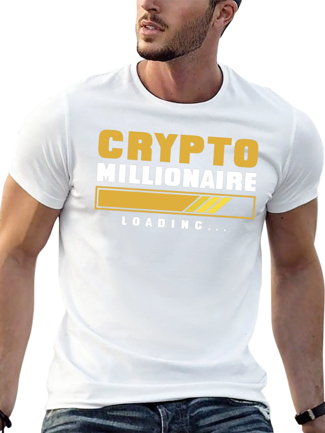 Crypto Millionaire Loading Black T-Shirt