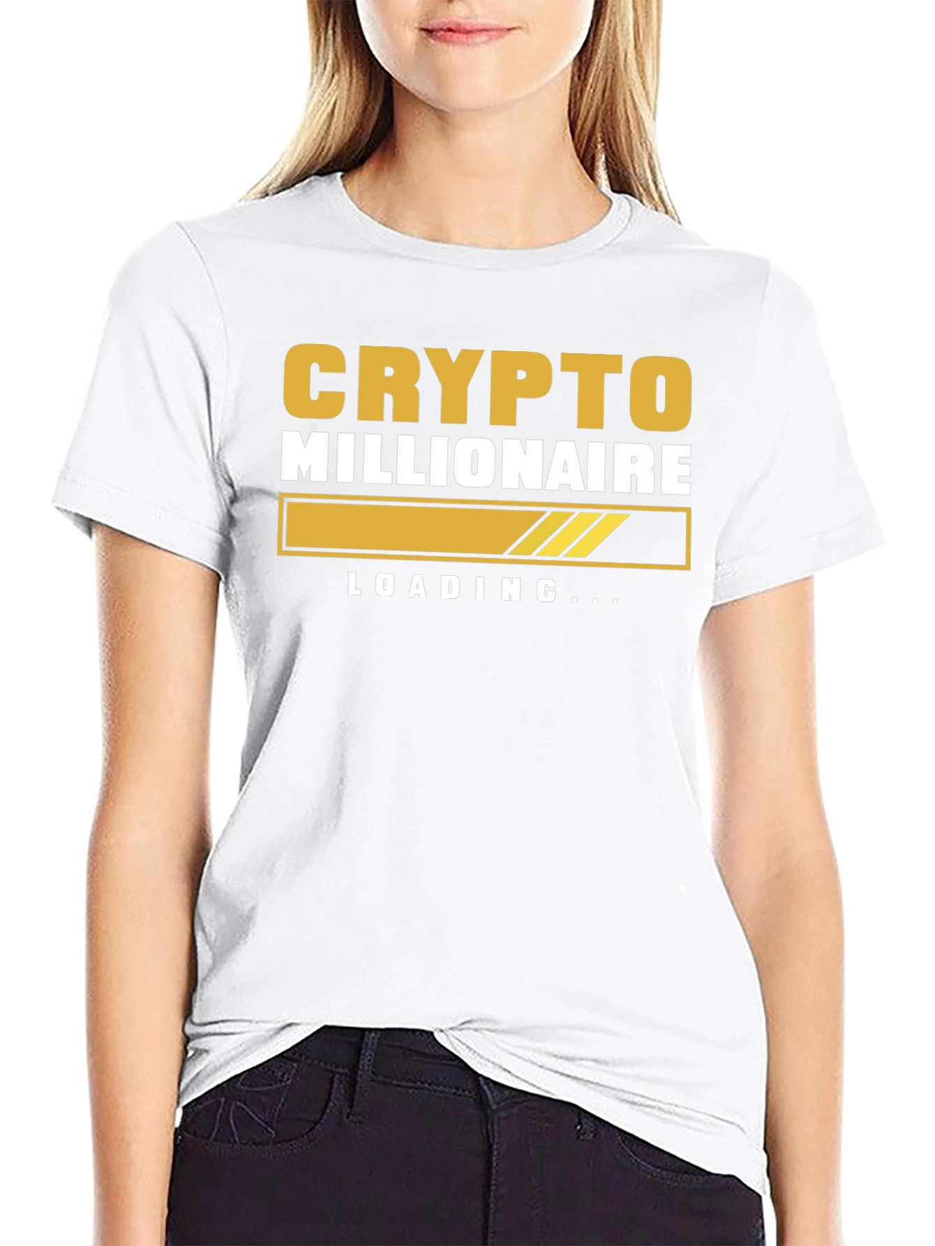 Crypto Millionaire Loading Black T-Shirt
