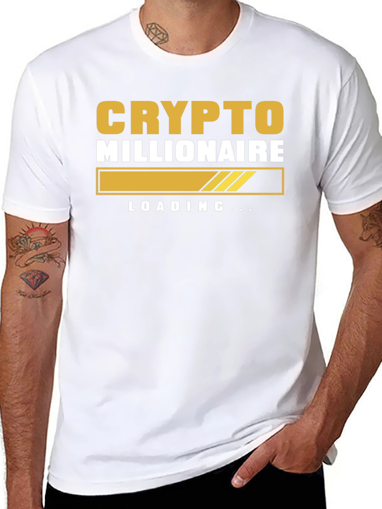 Crypto Millionaire Loading Black T-Shirt