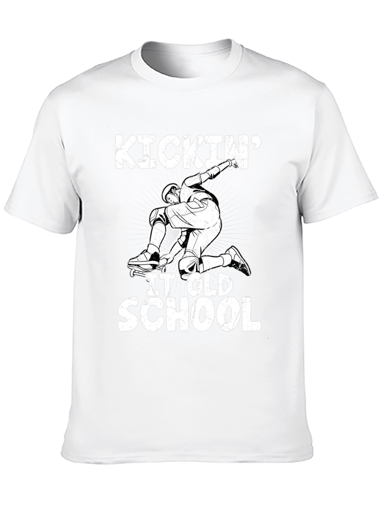Kickin It Old School Black Graphic Tee