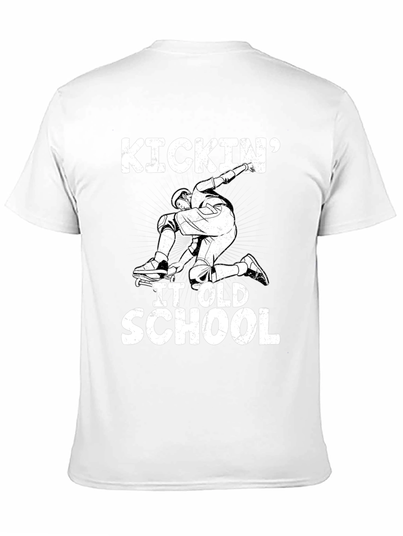Kickin It Old School Black Graphic Tee