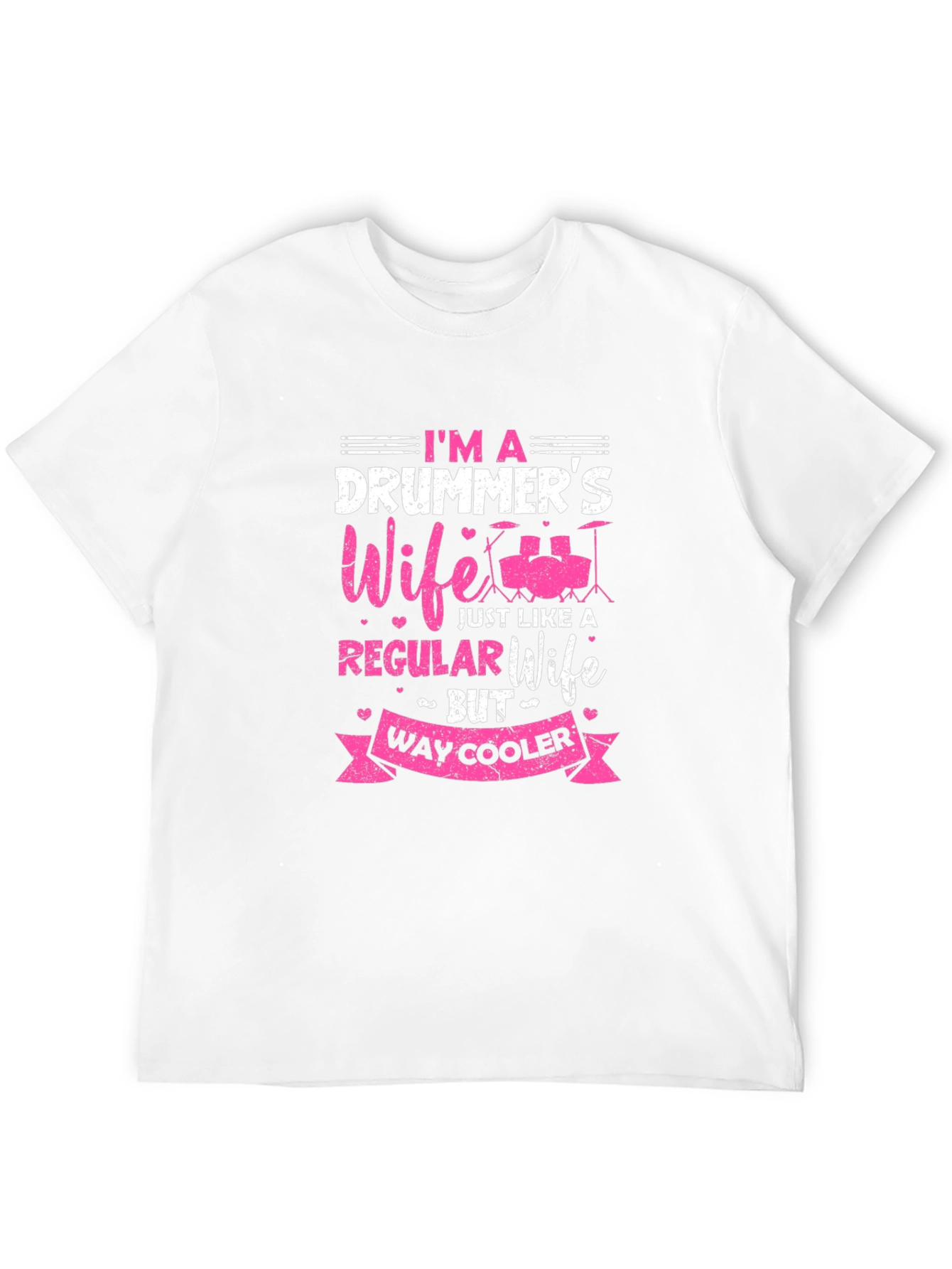 Drummers Wife Graphic Tee - Black Cotton