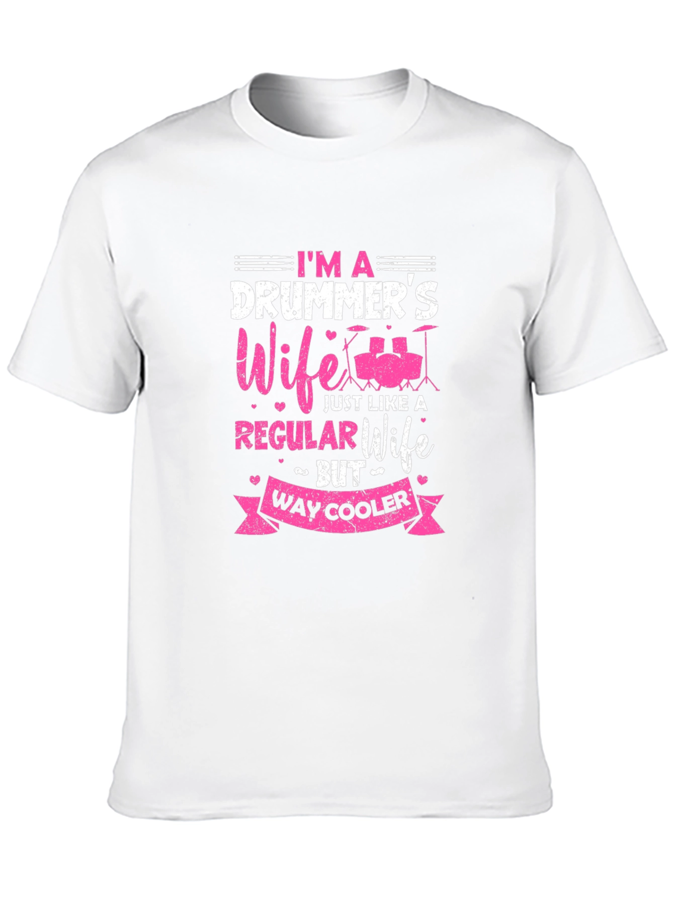 Drummers Wife Graphic Tee - Black Cotton