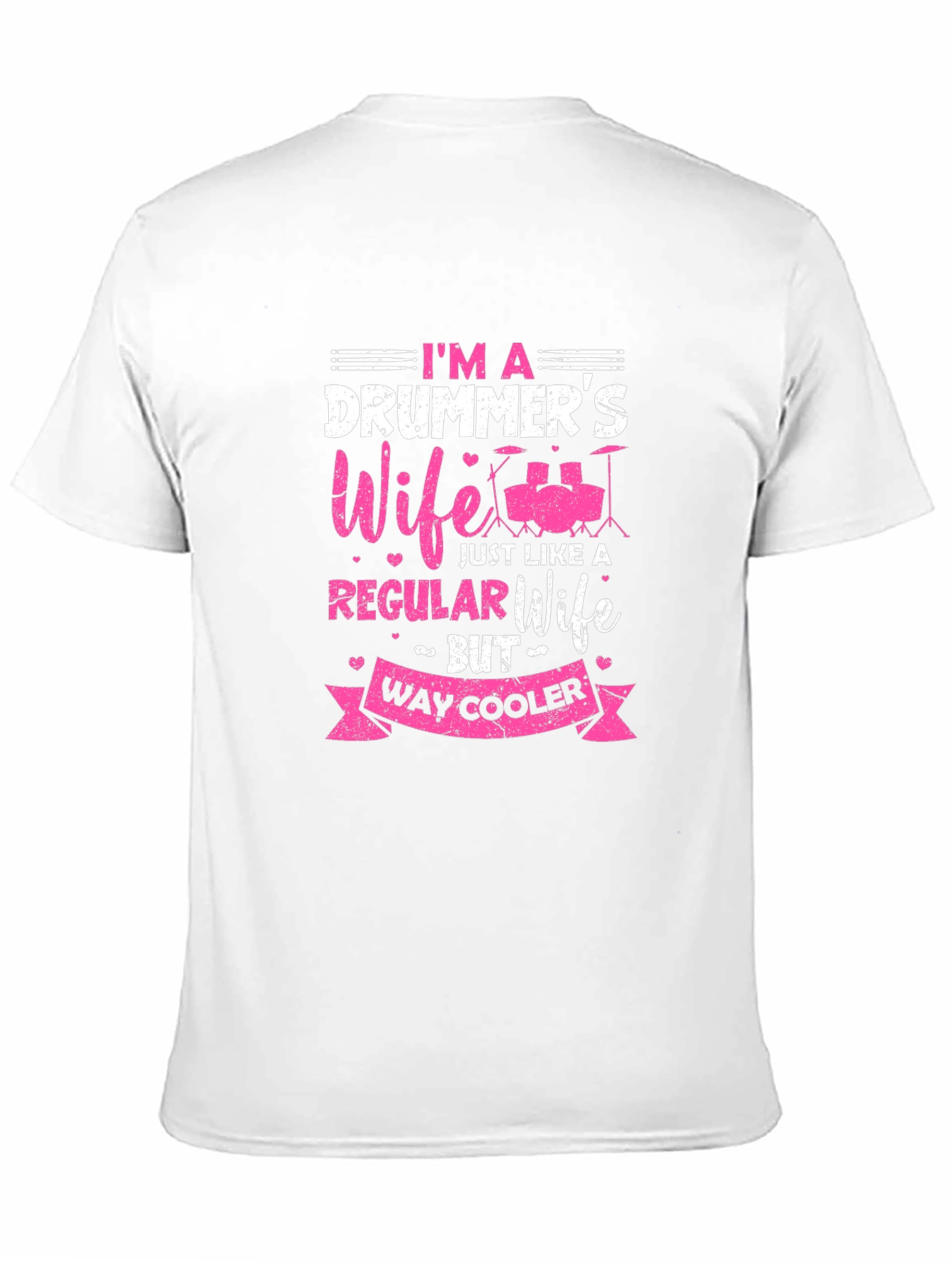 Drummers Wife Graphic Tee - Black Cotton