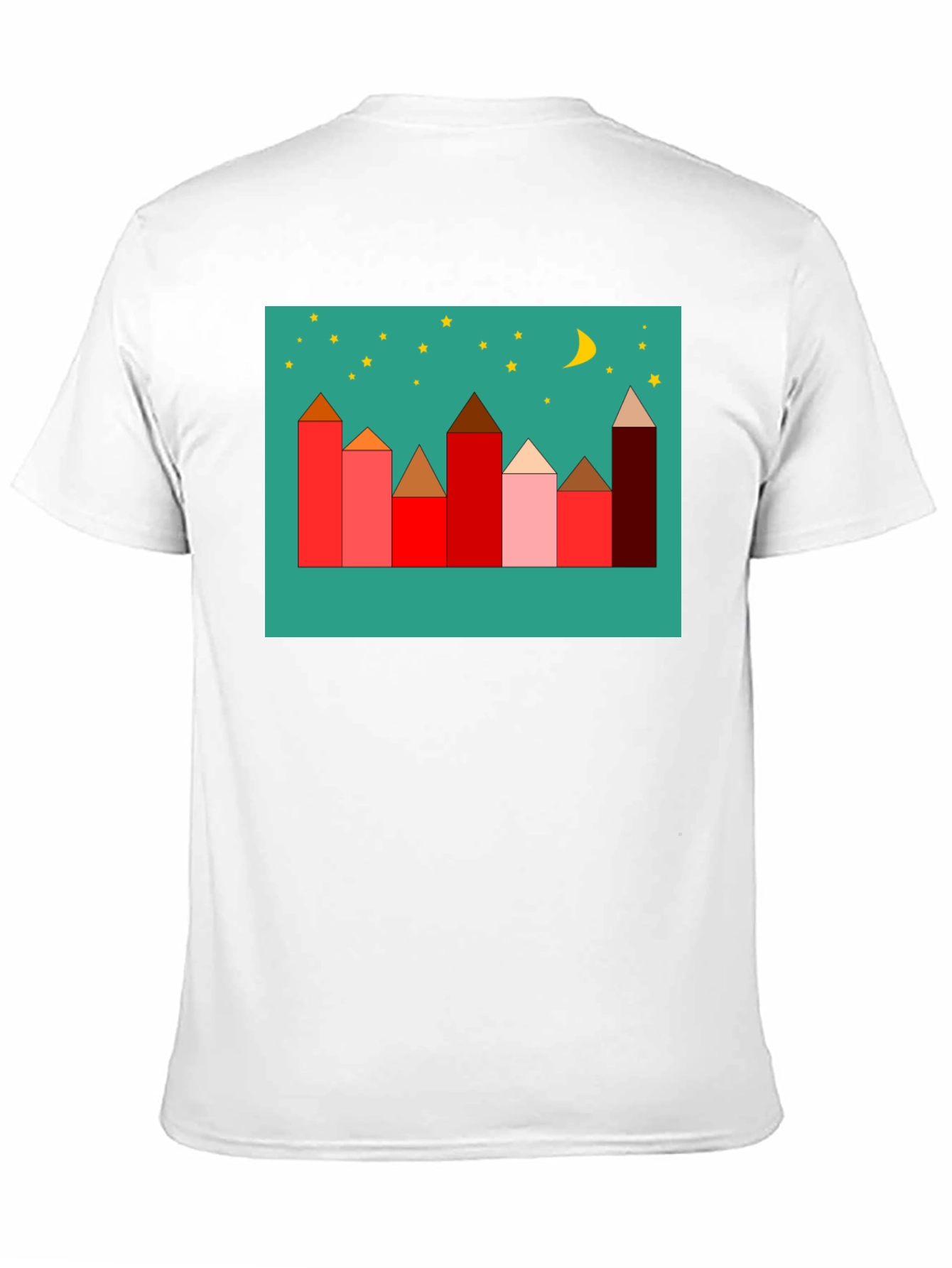 Urban Dreamscape Tee - Geometric Cityscape