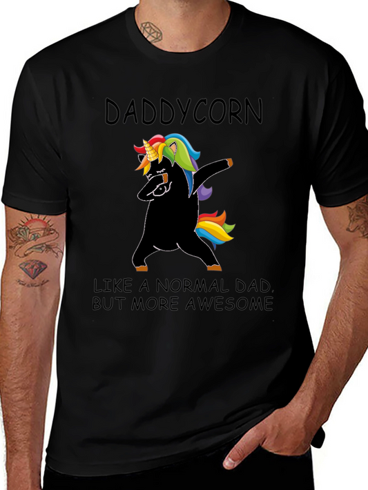 Daddycorn Dad Joke Black T-Shirt
