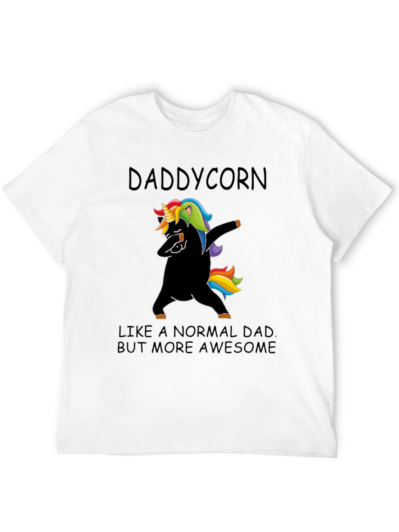 Daddycorn Dad Joke Black T-Shirt