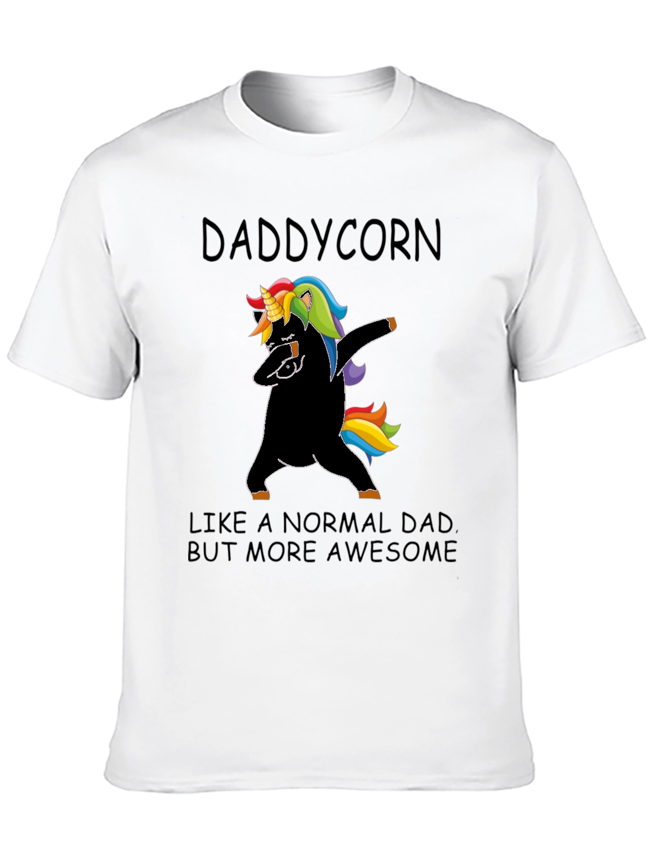 Daddycorn Dad Joke Black T-Shirt