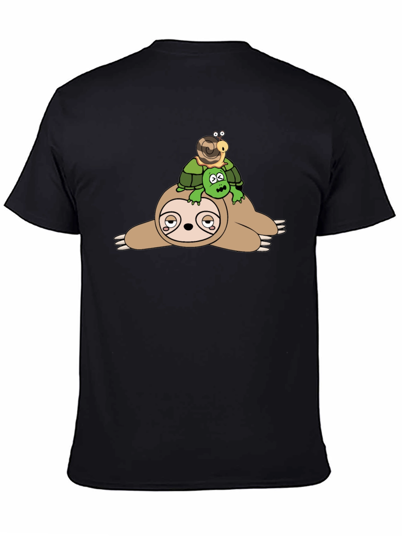 Sloth Turtle Snail T-Shirt - Funny Lazy Animal Tee