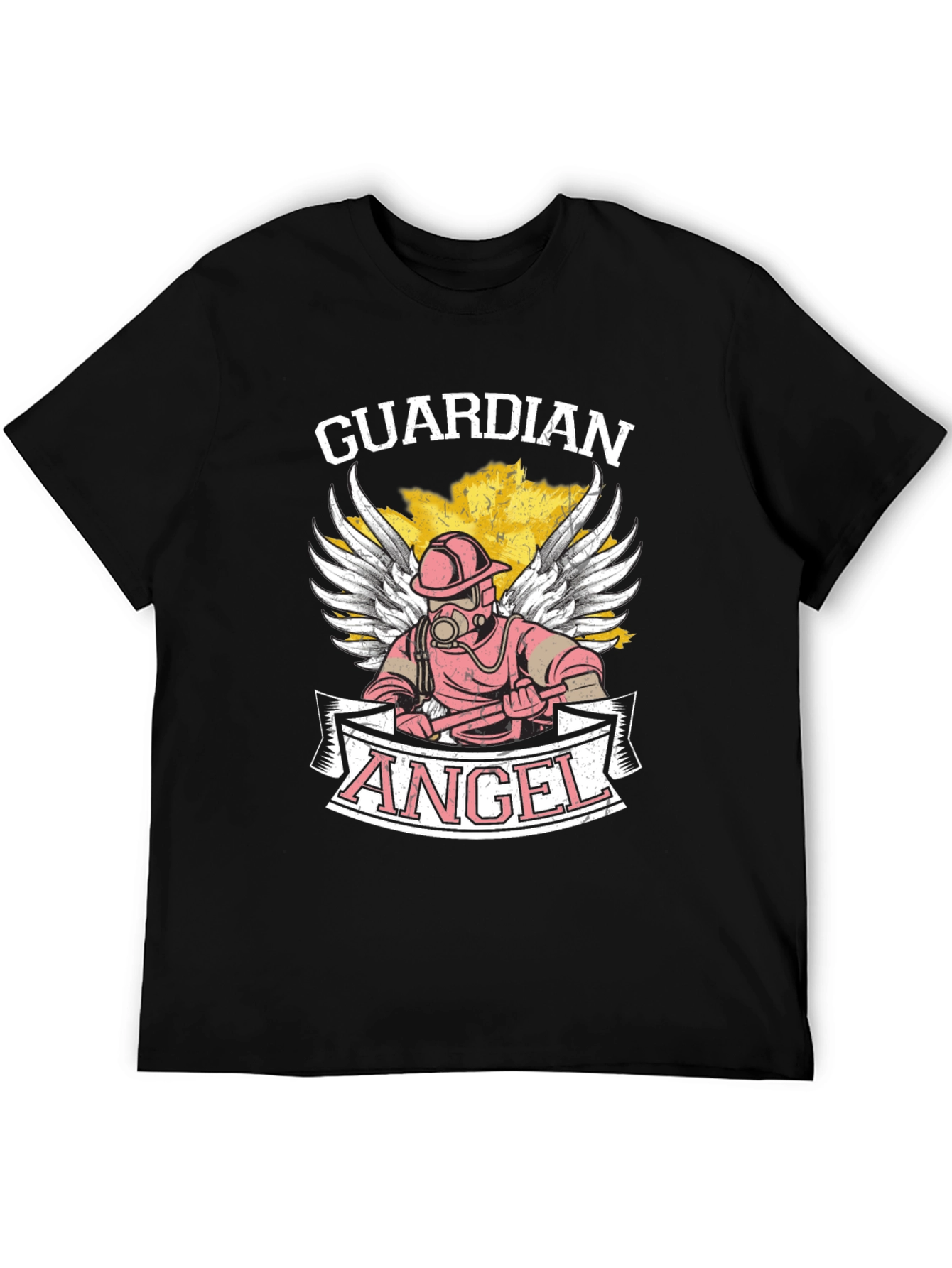 Guardian Angel Firefighter Graphic Tee