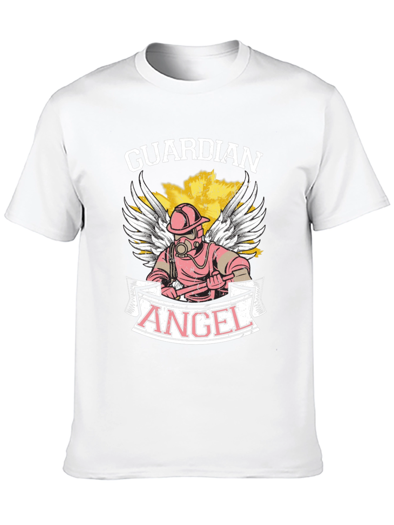 Guardian Angel Firefighter Graphic Tee