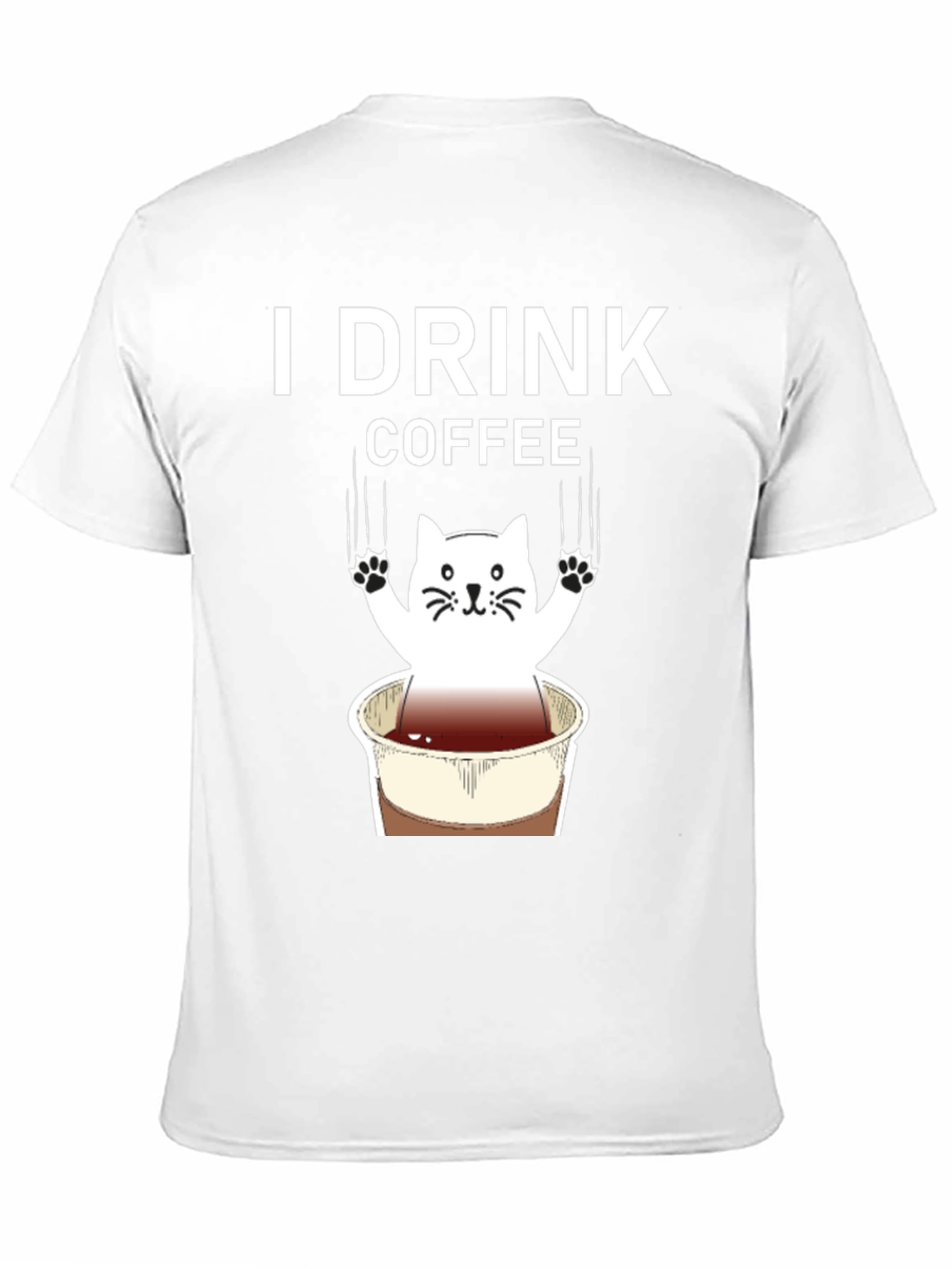 I Drink Coffee Cat Graphic Tee