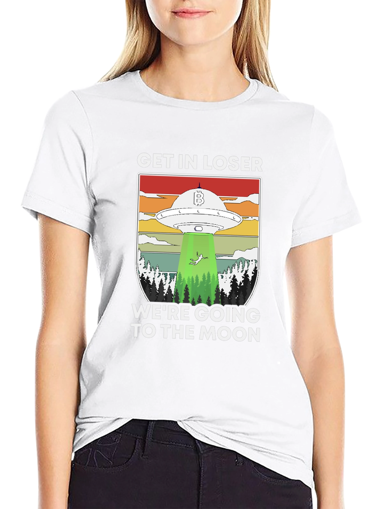 Get In Loser Were Going to the Moon T-Shirt
