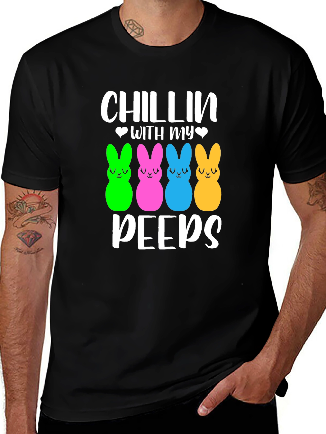 Chillin With My Peeps T-Shirt Easter Holiday