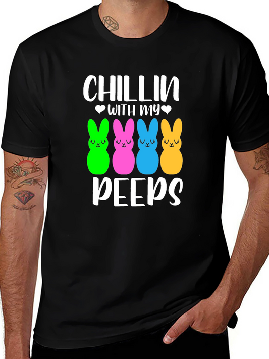 Chillin With My Peeps T-Shirt Easter Holiday