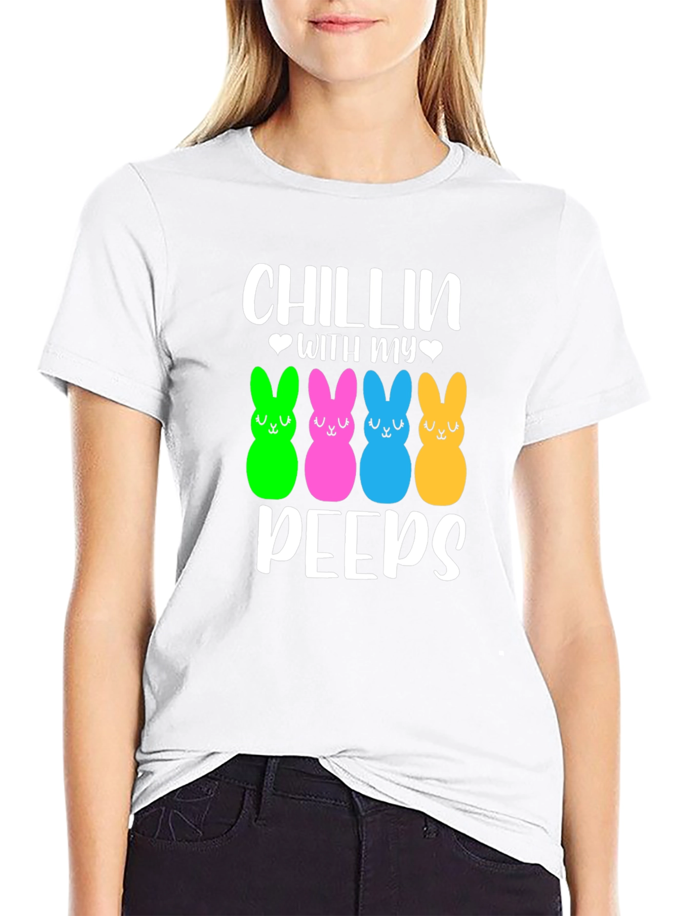 Chillin With My Peeps T-Shirt Easter Holiday